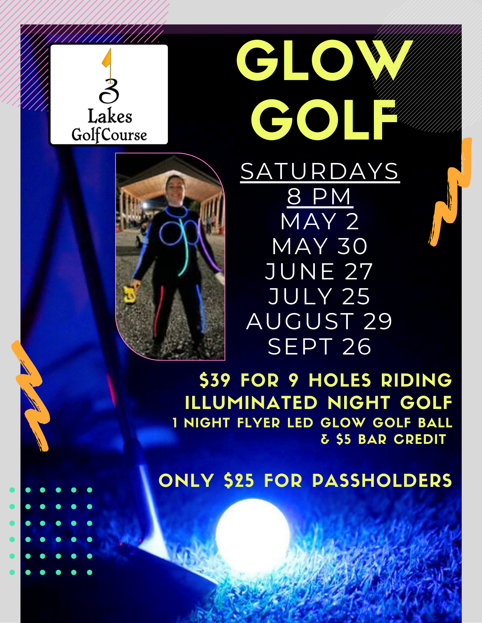 ready set glow Golf