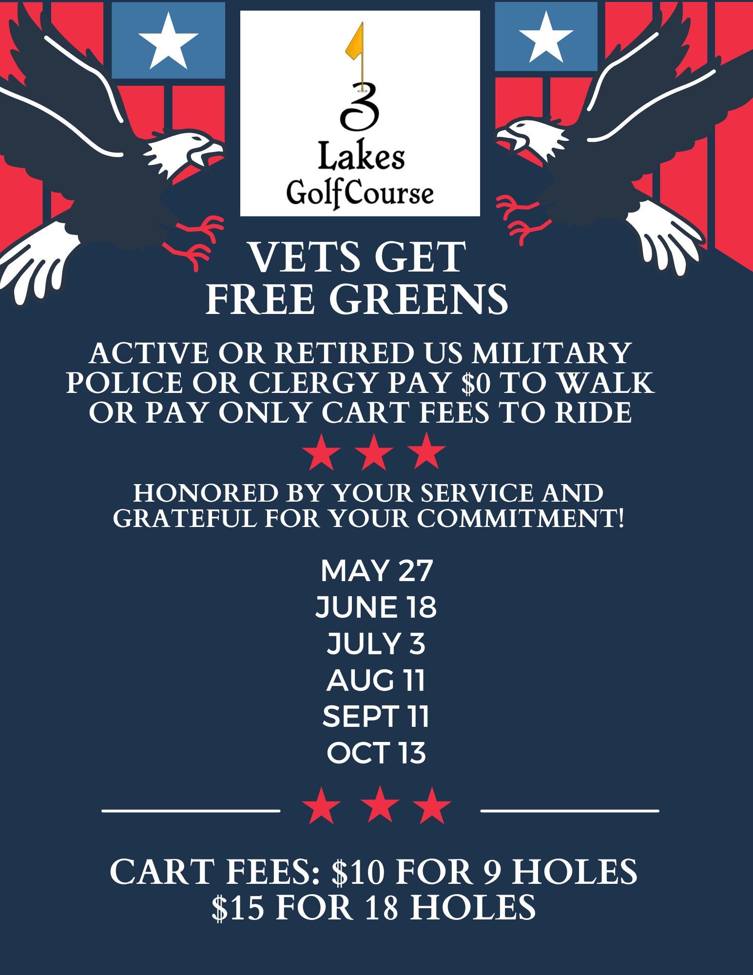 Vets get free greens Vets get free greens